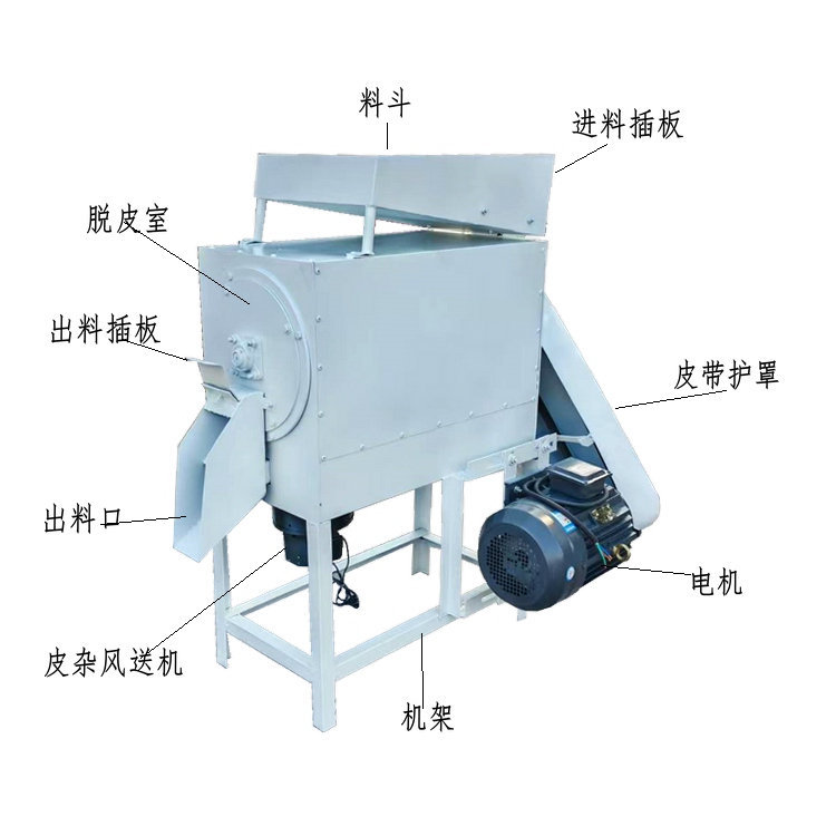 天华THT-400型平行砂轮绿豆脱皮机 豆类去皮机