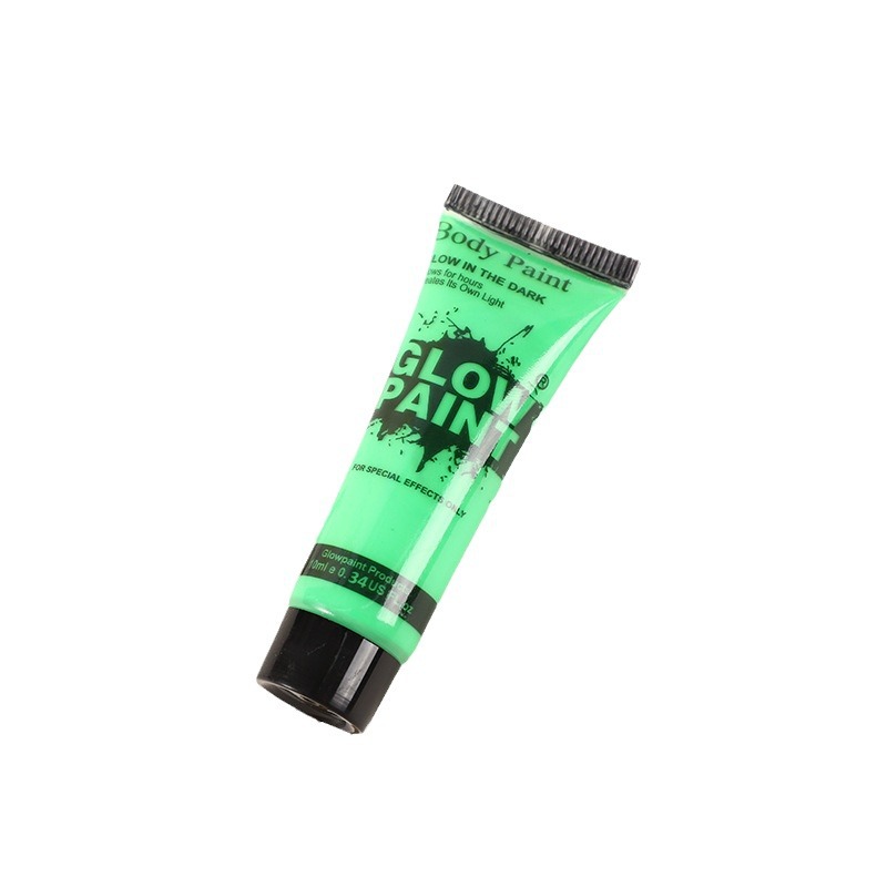 Halloween transfronterizo agua verde fluorescente pintura facial cara graffiti baile de maquillaje accesorios Copa del mundo fanáticos pintura al óleo