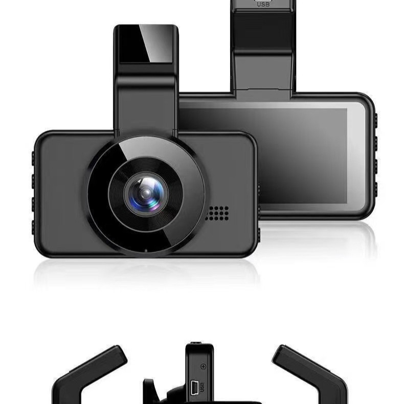 行车记录仪高清 前后录像带倒车影像停车监控