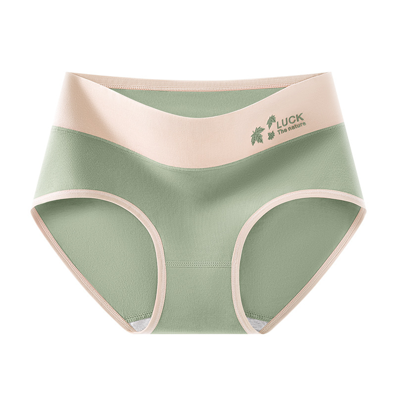 Xinjiang algodón de cintura alta algodón puro ropa interior de niña entrepierna de algodón ropa interior de entrepierna antibacteriana abdomen anti-pellizco cadera ropa interior de mujer