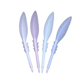 Free shipping Korean creative stationery soft silicone feather gel pen erasable pen primary school student cute stationery prize gift