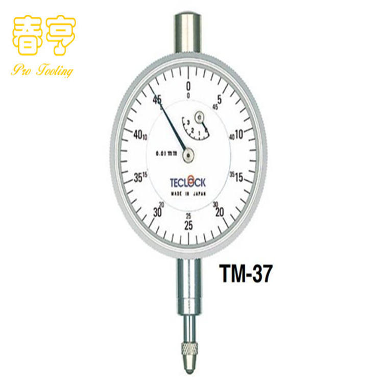 日本得乐TECLOCK小表盘千分表TM-37/指针式千分表/针盘式量表