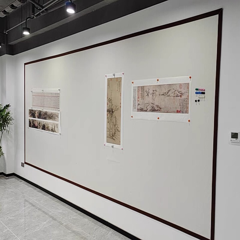 Magnetic felt wall stickers traditional Chinese painting calligraphy and painting with magnetic suction iron wall felt meticulous painting fixed teaching Display