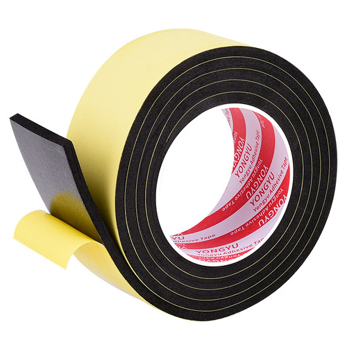 EVA sponge tape black strong foam single-sided self-adhesive soft breathable tape high foam cotton tape