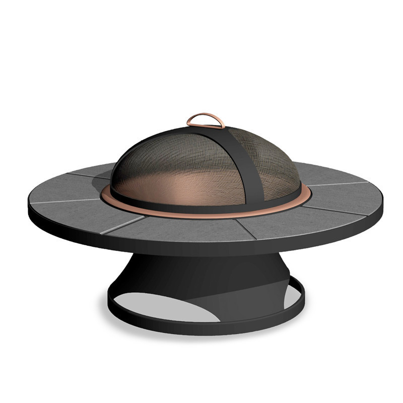 铁艺火盆炉冬天取暖柴火盆炭火炉 户外室内庭院木炭烧烤烧烤架