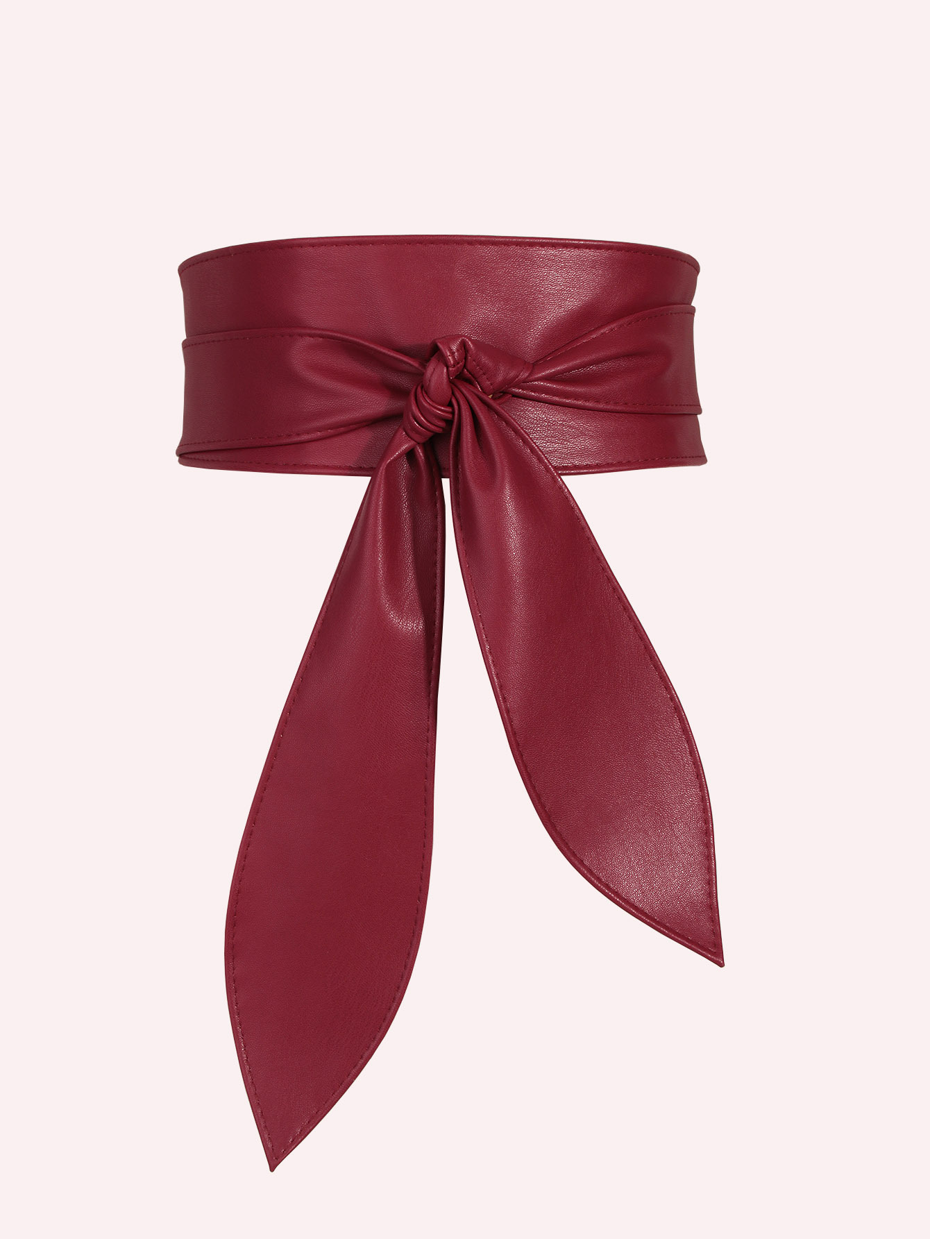Elegant Solid Color Bow Knot Imitation Leather Women's Leather Belts display picture 1
