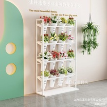花店专用展示架铁艺多层鲜花婚庆架冰柜冷藏架阶梯式鲜花收纳架子