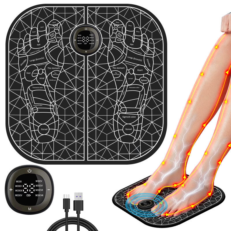 Foot Massager pulse foot bottom leg micro current foot massage machine rechargeable smart home acupuncture massage foot pad
