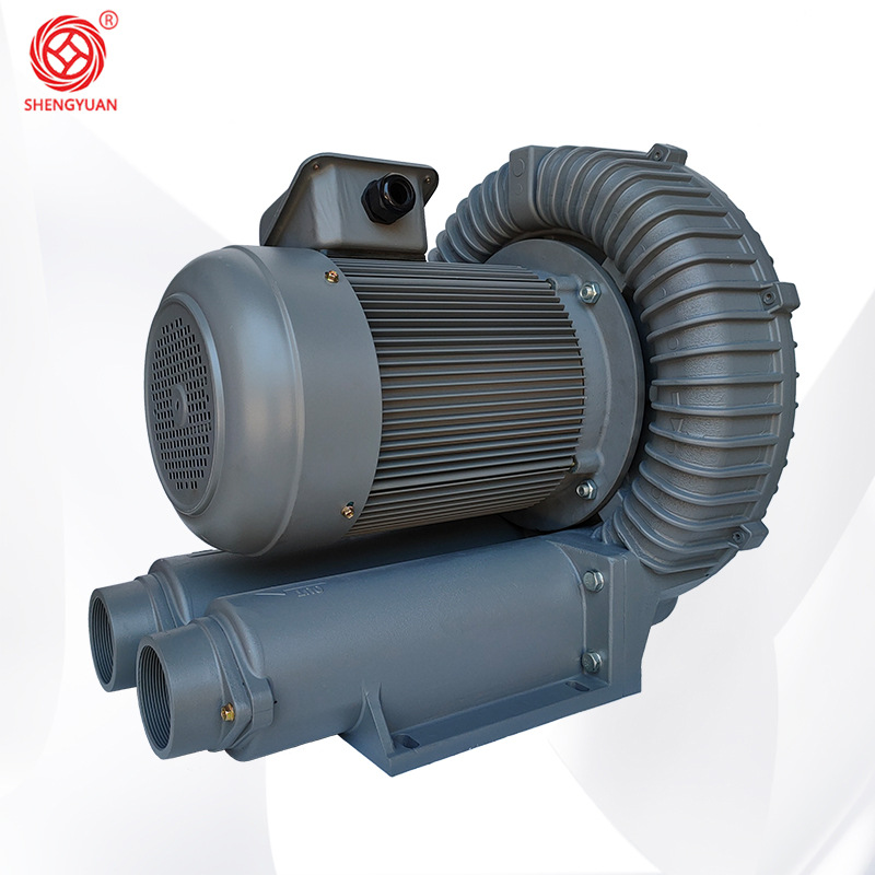 升圆RB077环形鼓风机高压风机5.5kw激光机吸尘旋涡气泵铝风机厂家