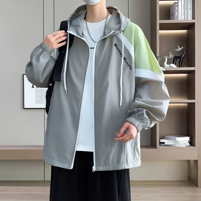 Summer Simple Ice-Cooling Men's Sun Protection Jacket, Casual Versatile Outerwear, Oversized and Thickened Outdoor Sun Protection Clothing Summer Simple Ice-Cooling Men's Sun Protection Jacket, Casual Versatile Outerwear, Oversized and Thickened Outdoor Sun Protection Clothing