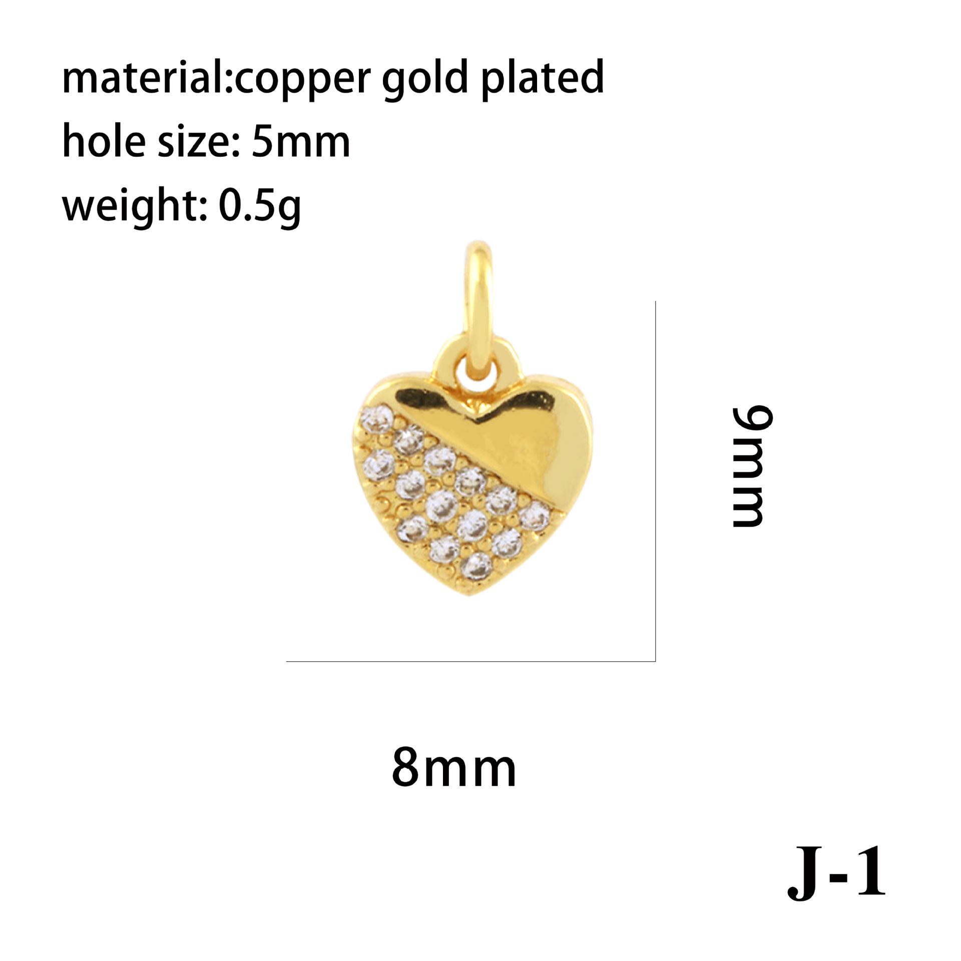 1 Piece Copper Zircon 18K Gold Plated Plating Inlay Pendant display picture 12