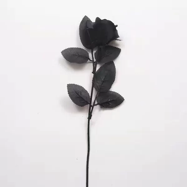 2 black roses