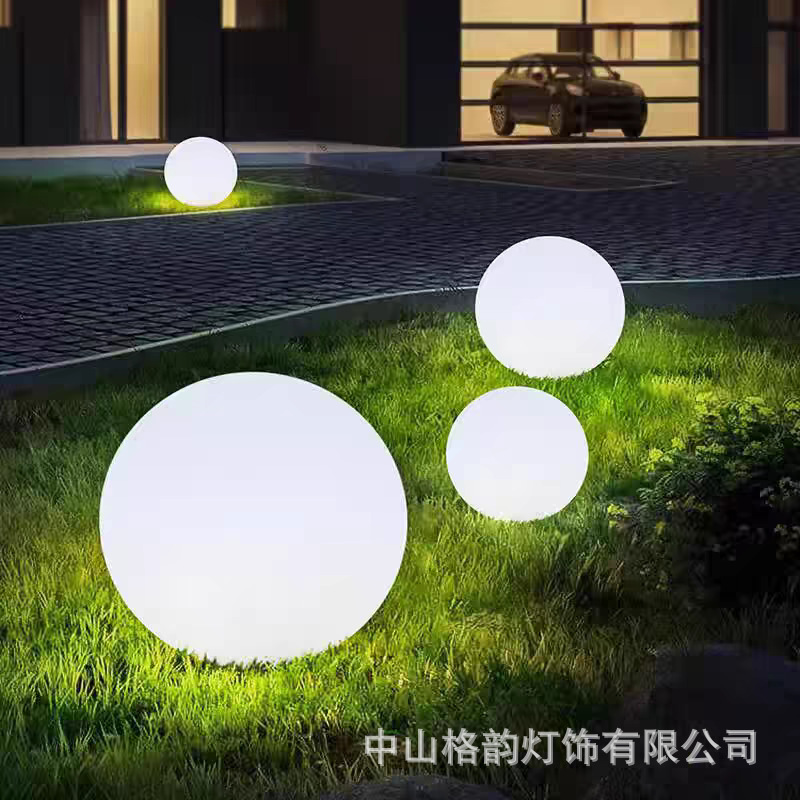Luminous Ball Lamp, Acrylic Table Lamp, Landscape Spherical Lamp, Outdoor Lamp, Camping Atmosphere, Moon Lamp, Lawn Lamp