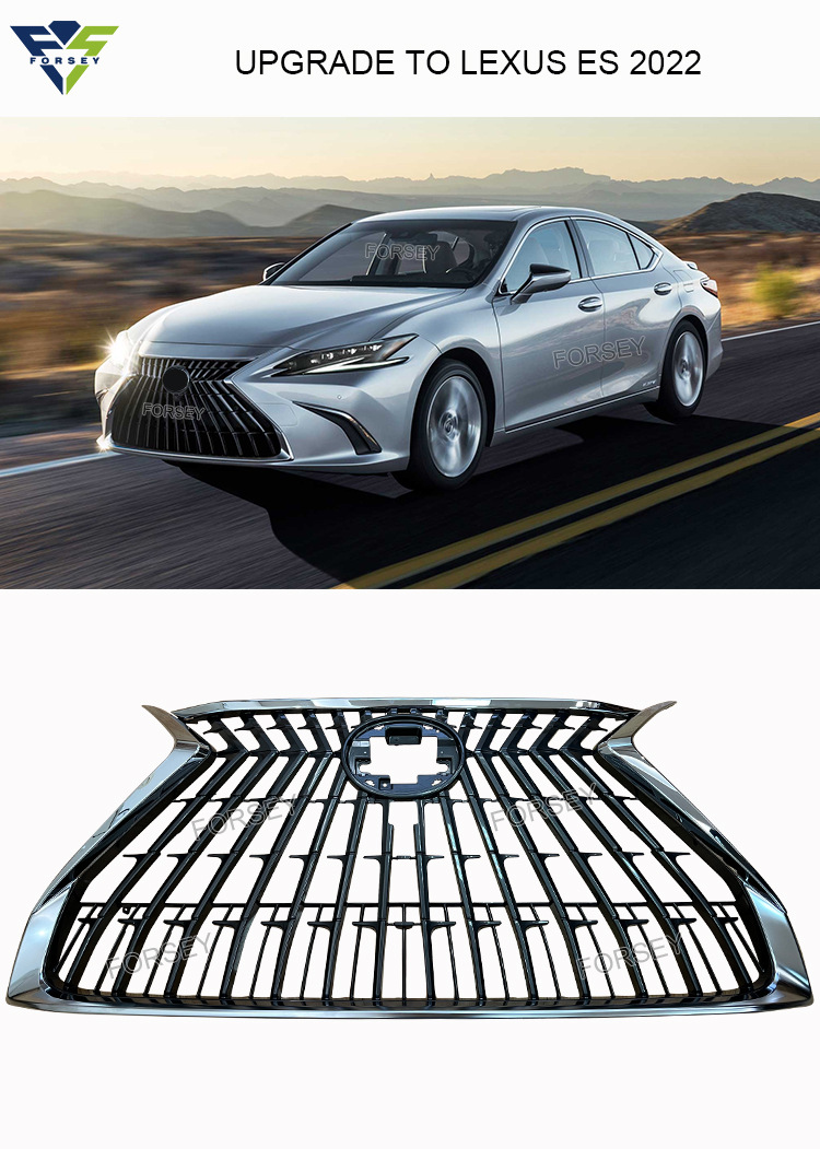 Suitable for Lexus ES200, ES250, ES300, 2018-2021 models modified with 2022 vertical stripe grille