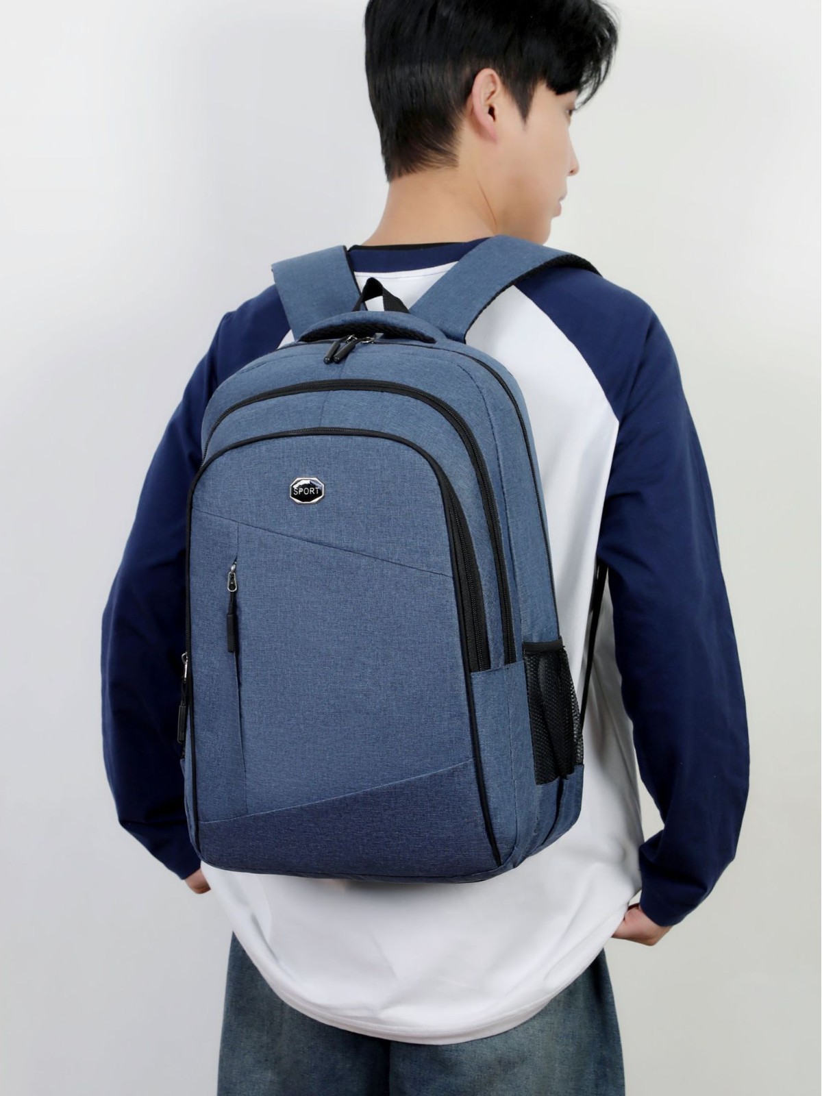 Viaje multicapa de viaje de negocios transfronterizo mochila de computadora para estudiantes de secundaria secundaria para hombres simple moda mochila de gran capacidad