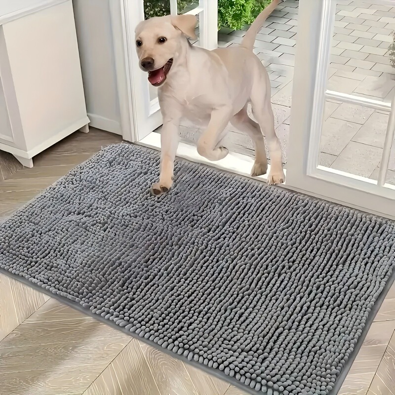 Cross-border High Plush Thickened Floor Mat Carpet Simple Kitchen Bathroom Door Mat Bathroom Anti-slip Mat Absorbent Foot Mat