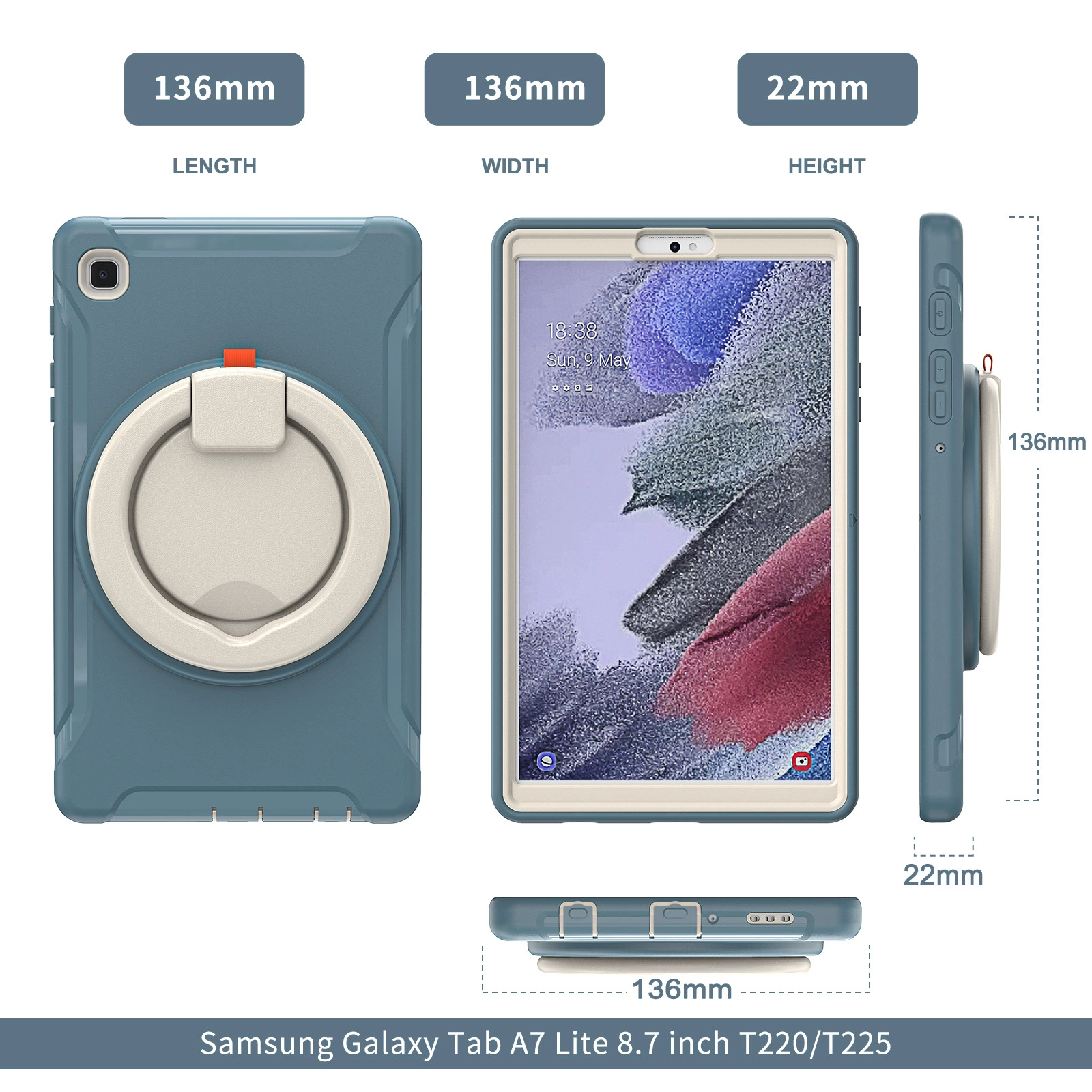Защитный кожух/кейс для Samsung, трубчатый корпус, коллекция 2021, 8,7 дюйма