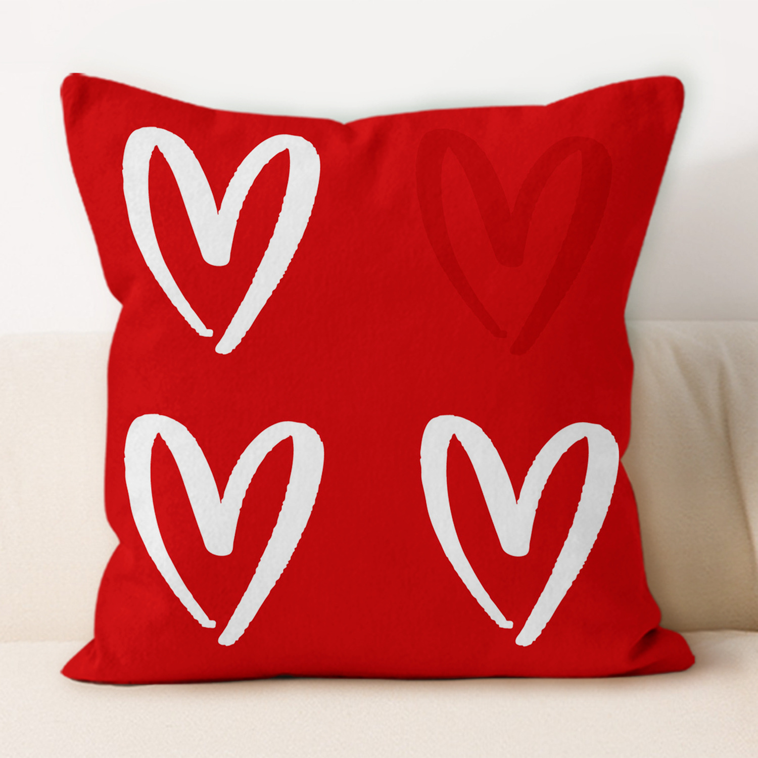 2025 nuevo rojo día de San Valentín almohada moderna y simple nórdica almohada sofá sala de estar almohada cama almohada