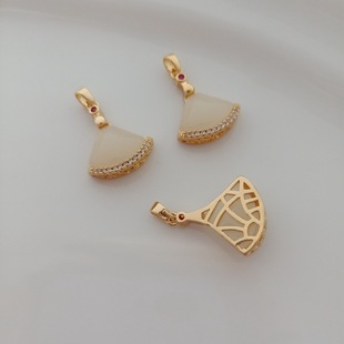 14K�����鱣ɫ�Ƕ�ʯ��ʯ�������ν�������diy������Ʒ