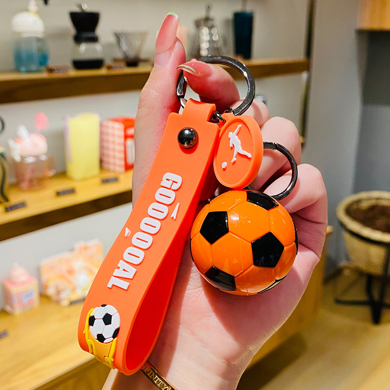 創意的で美しいアクリルサッカーストラップ自動車漫画かばん6色キーホルダーカップルネット赤小プレゼント|undefined