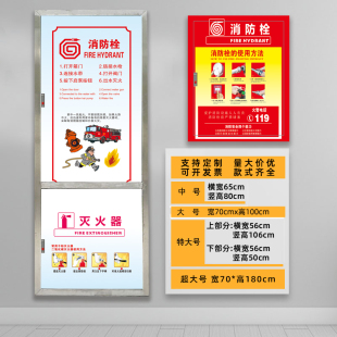 Fire Hydrant Sticker Fire Hydrant Door Box Sheltering Decoration Beautification Fire Hydrant Fire Extinguisher Self-adhesive Sticker