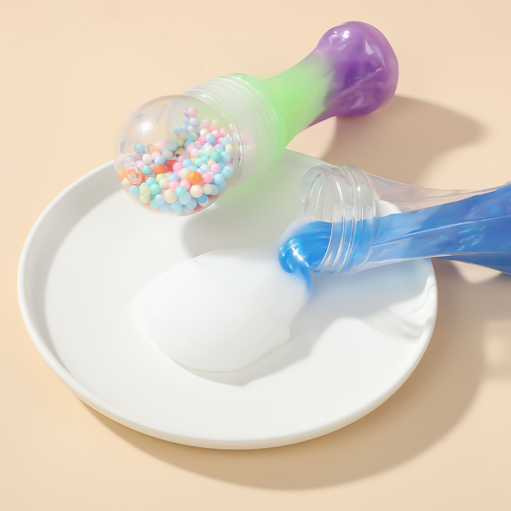 Antorcha creativa transfronteriza, pegamento espumoso de color, bola de espuma de color, modelado de alto valor, juguetes de limo para niños al por mayor