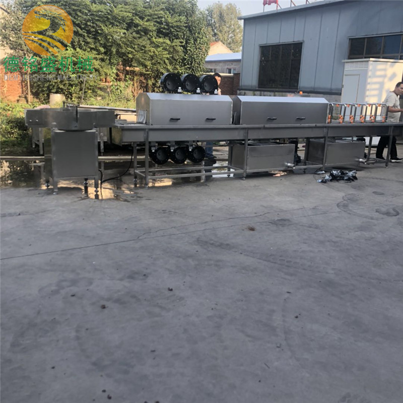 尚义县牛肉马口铁罐清洗机 喷淋隧道式玻璃瓶清洗机 洗瓶风干线