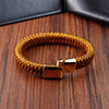 Golden nylon woven bracelet stainless steel, European style