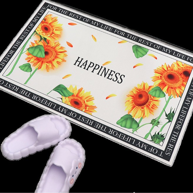 Alfombra de suelo transfronteriza alfombra de suelo antideslizante de baño de color sólido alfombra de barro suave de diatomita simple cocina alfombra de suelo de baño