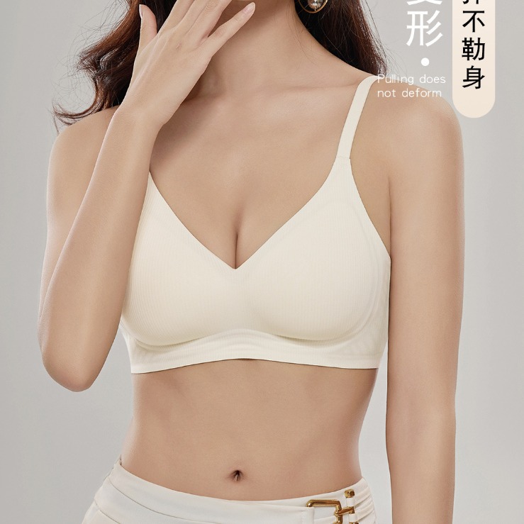Venta directa de fábrica comercio electrónico transfronterizo Sudeste de Asia Vietnam Tailandia damas soporte superior simple sin costuras colección lateral sujetador