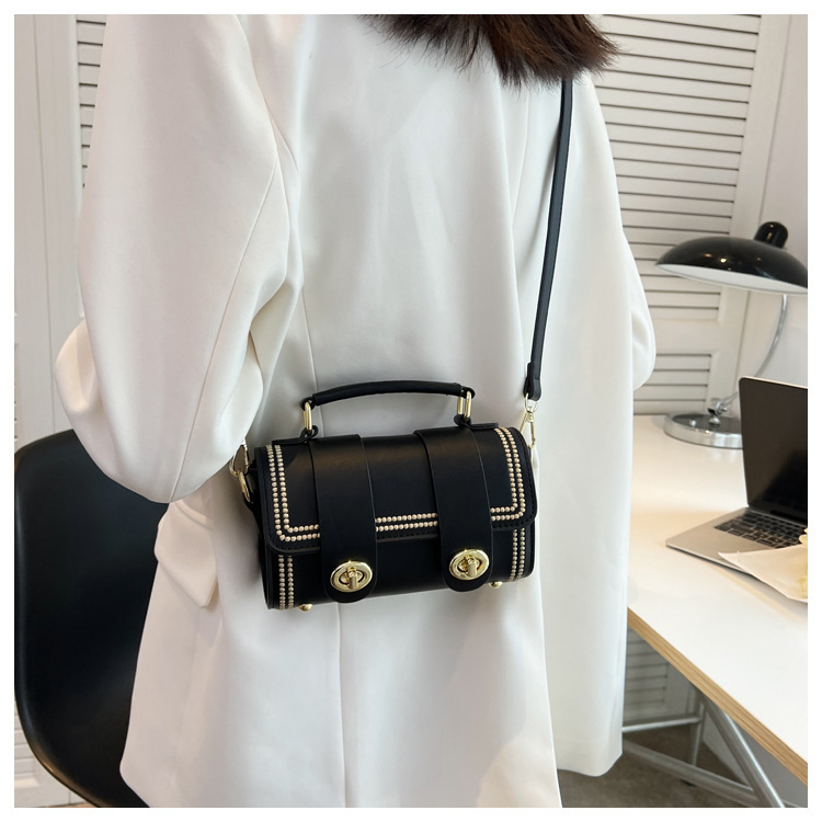 Women's Crossbody Bag Textured Contrasting Colour Shoulder Bag_voghion.com