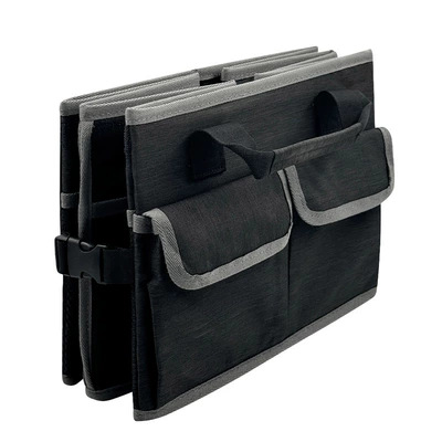 Cross-Border Black and Gray Car Car storage bag/box - black-dark-gray-edging-32w-x-24h-x-60cm