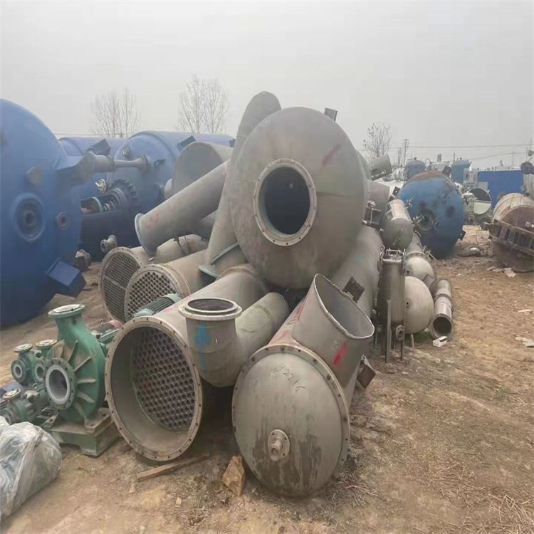 二手10吨钛材三效蒸发器 强制循环蒸发器 废水结晶蒸发设备