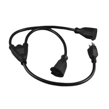 廠家定制批發美標電纜線 插頭插座電源延長線   美規AC三芯電源線