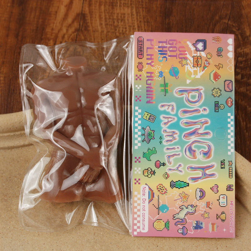 Divertida cirugía plástica masculina amasar música creativa desahoga la pelota de juguete de cirugía plástica descomprimiendo el juguete masculino de vientre de pollo