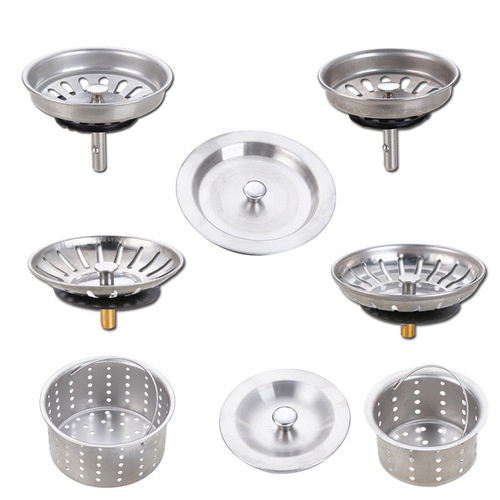 Kitchen sink basin old style drain filter mesh bathtub basin rubber plug water cover basket accessories