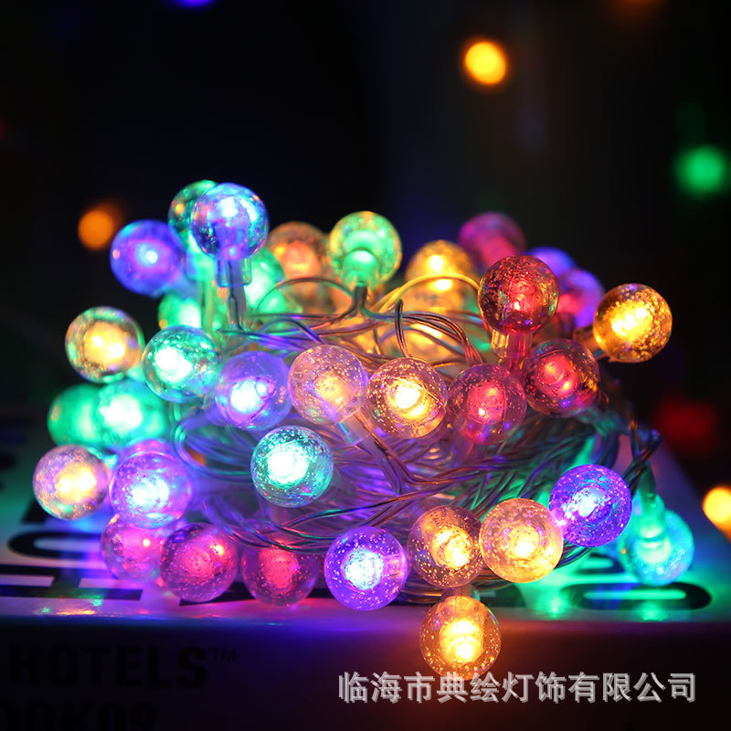 Lámpara de estrellas LED pequeña lámpara de color lámpara de cadena de luz parpadeante llena de estrellas atmósfera lámpara decorativa lámpara navideña diseño de luz de cinta de luz de navidad