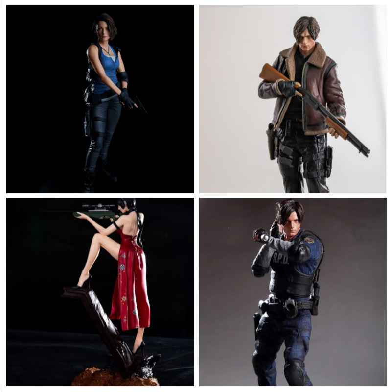 Resident Evil Lyon Gil Game Figure Ornament Leather Lyon Ada King Game Anime Figure Model