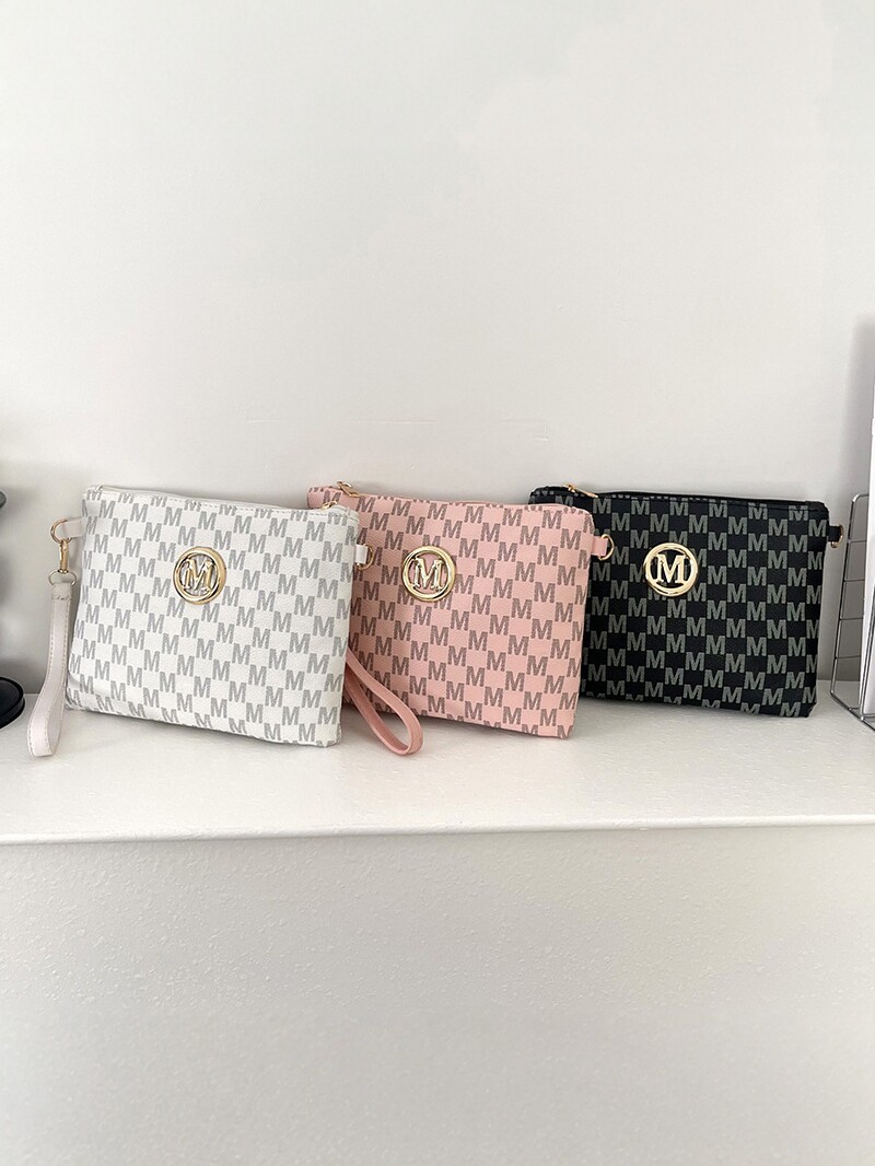 Bolso 2026 nueva letra M vieja bolsa de mano de moda femenina simple versátil bolso de teléfono móvil sobres bolso de mochila