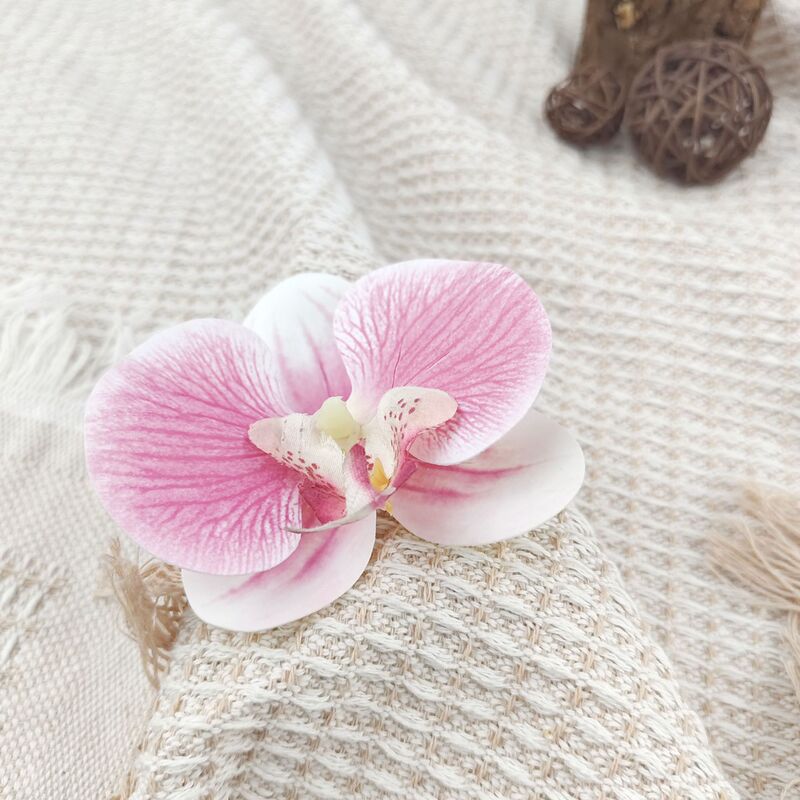 胡蝶蘭の花の頭のかんざしの花のカチューシャの髪飾りの服の靴の装飾の材料の部品のシミュレーションの花の頭の花|undefined