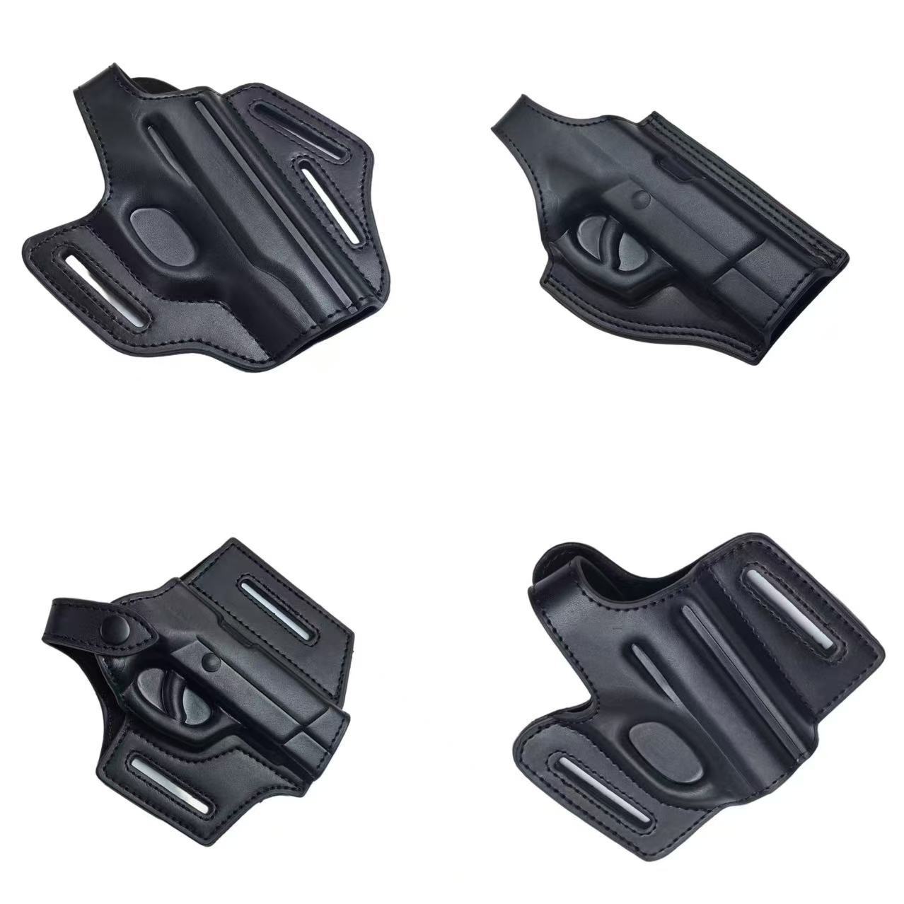 64/77/92 Zuo Ren Full Set of Holster Genuine Leather Invisible Plainclothes Tactical Waist Molded Quick-Draw Pistol Holster Outdoor