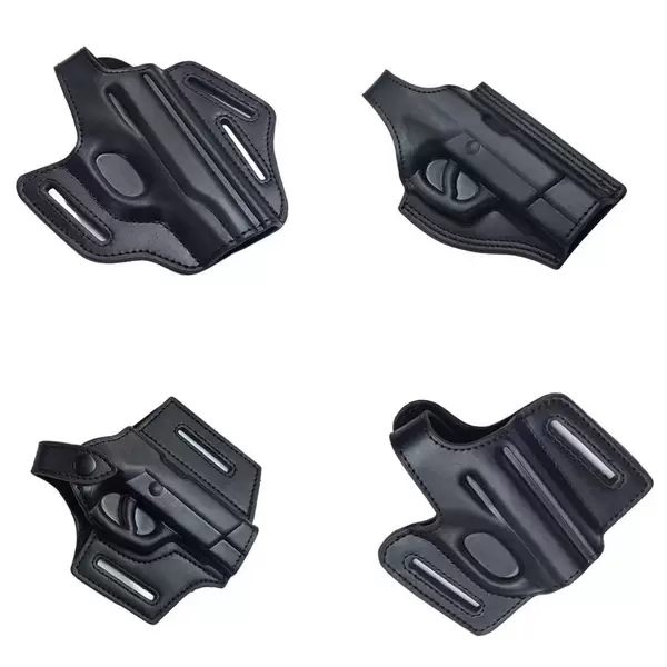 64/77/92 Zuo Ren Full Set of Holster Genuine Leather Invisible Plainclothes Tactical Waist Molded Quick-Draw Pistol Holster Outdoor