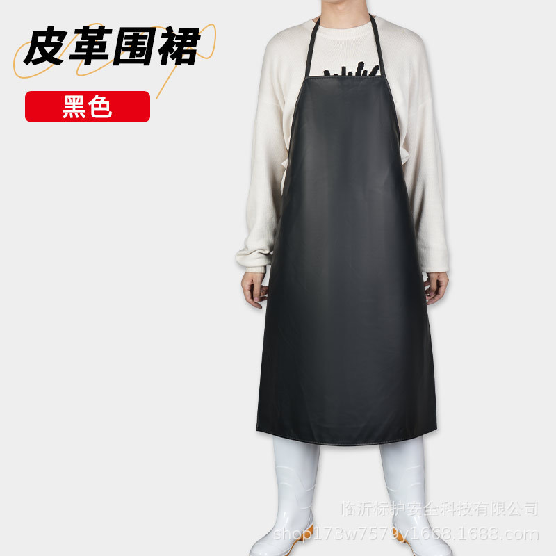 ケータリング用防水・耐油ソフトレザーエプロン、女性用食堂キッチン白作業服、男性用シェフ食品工場エプロン|undefined