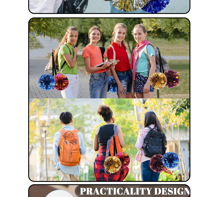 啦啦队员的花球固定带