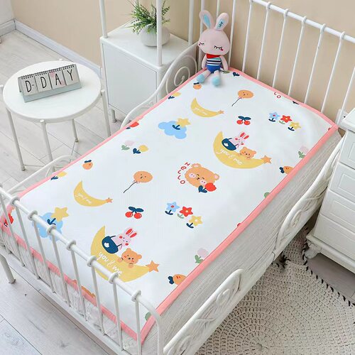 Bamboo Fiber Cooling Mat Baby Class A Summer Mattress New Cartoon Infant Soft Cooling Mat Kindergarten Nap Mat