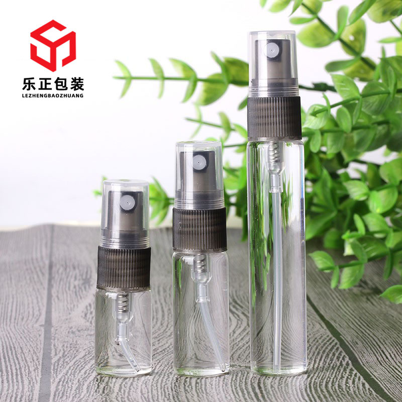 现货透明喷雾瓶3 5 10ml 香水分装喷雾精油玻璃瓶 13牙塑料喷头
