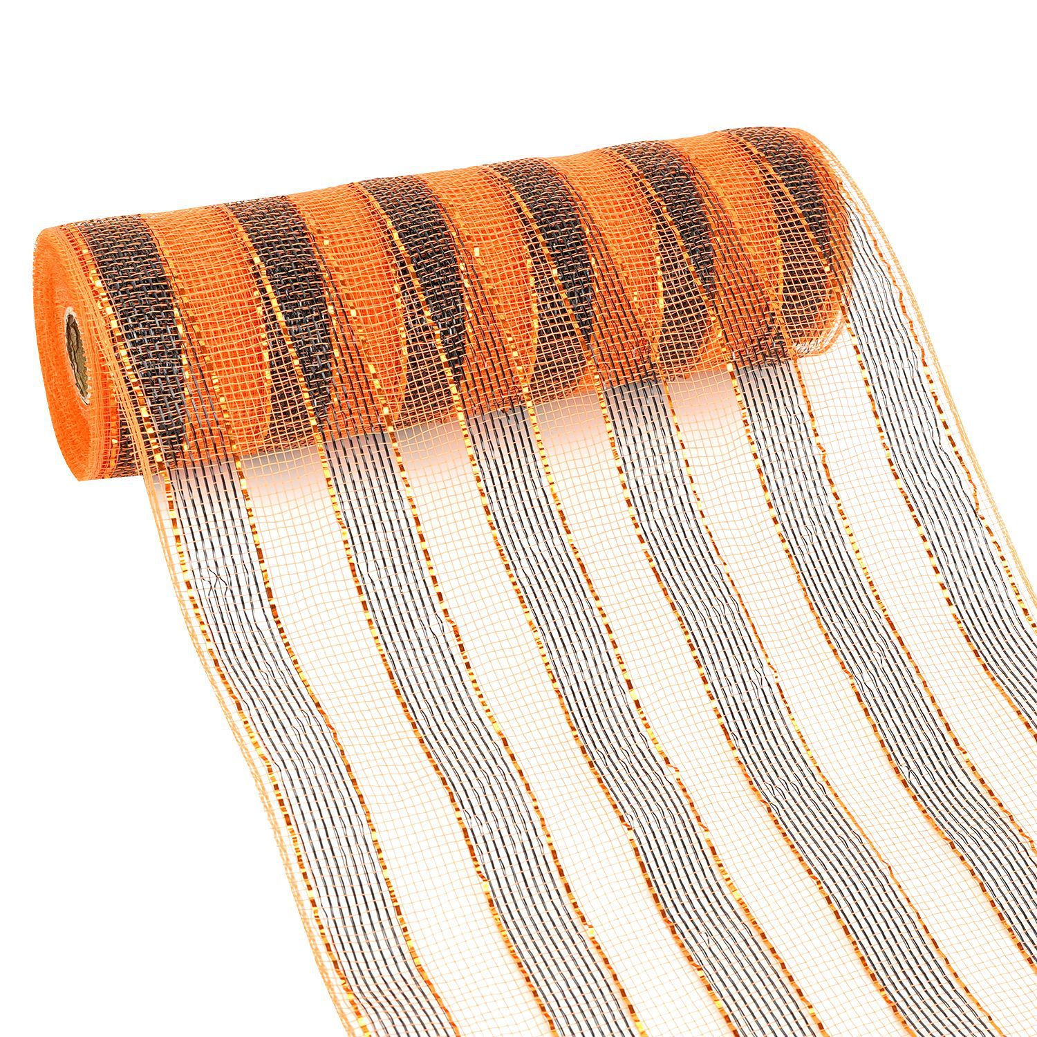 En stock al por mayor PP rollo de malla Garland material Navidad decoración malla rollo Festival atmósfera cinta embalaje Malla tela