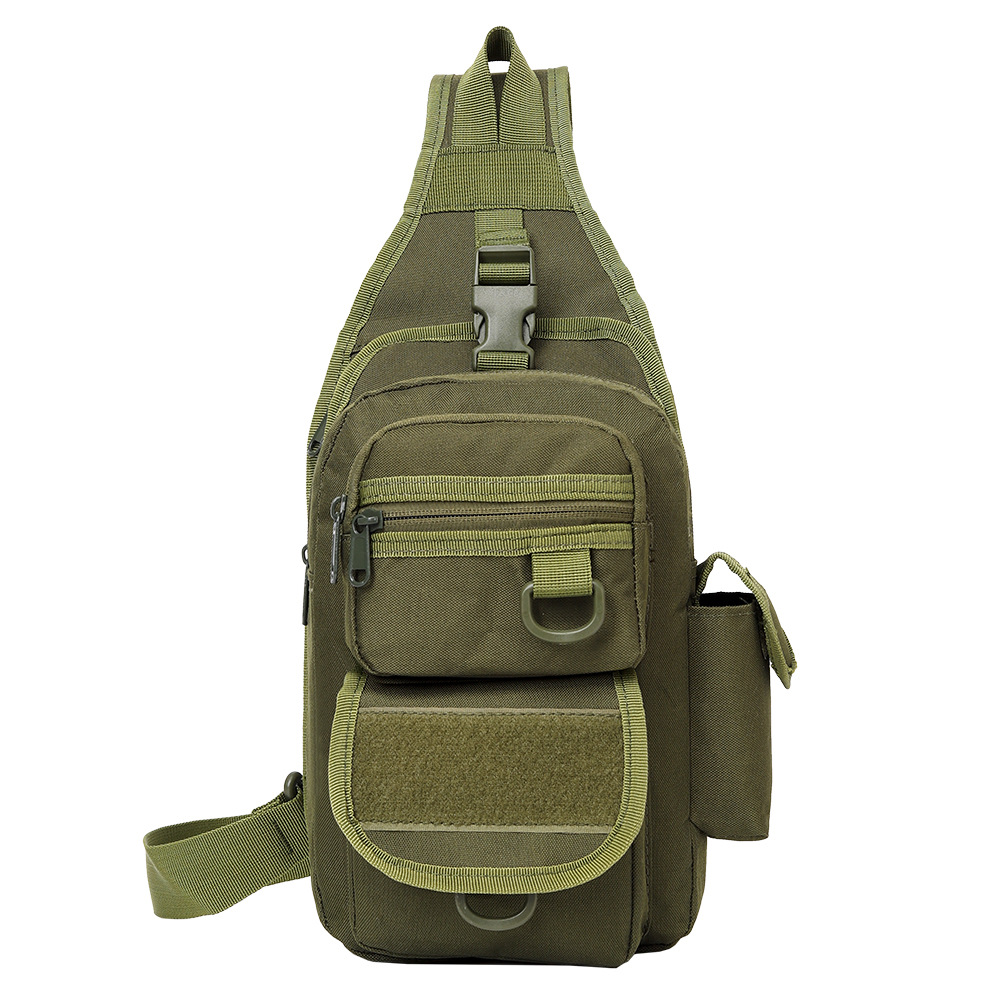 Bolso de pecho para deportes al aire libre para hombre, camuflaje militar con funda de liberación rápida, bolso de pecho táctico, bolso cruzado de tela Oxford impermeable