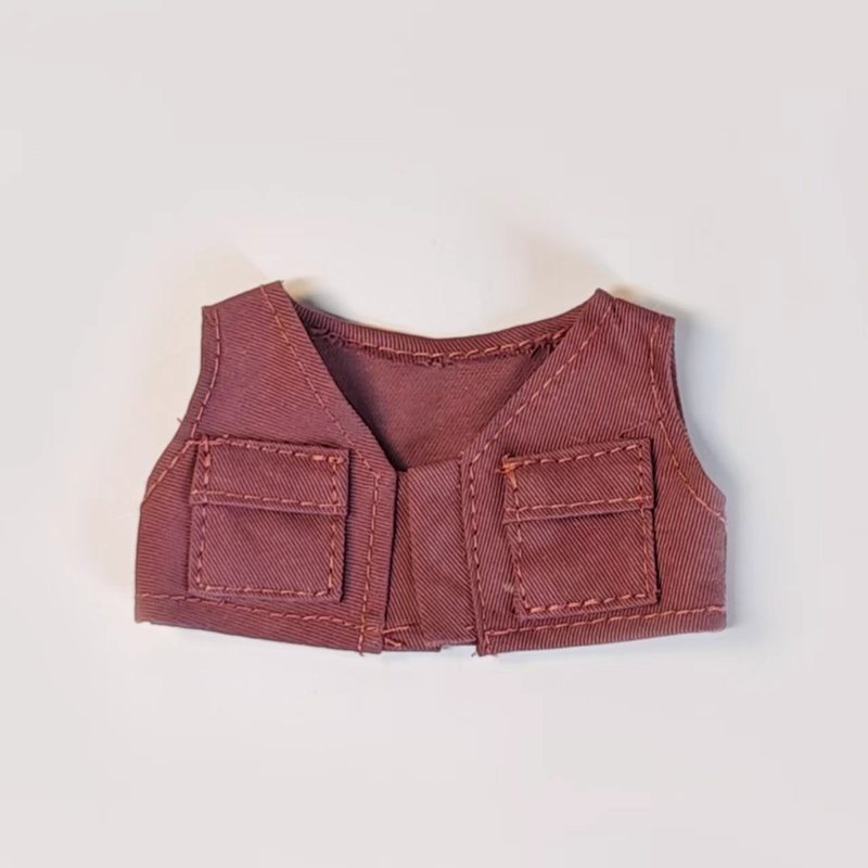 新款一代二代三代拉布布玩偶衣服工装马甲娃衣棉花娃公仔工装套装|undefined