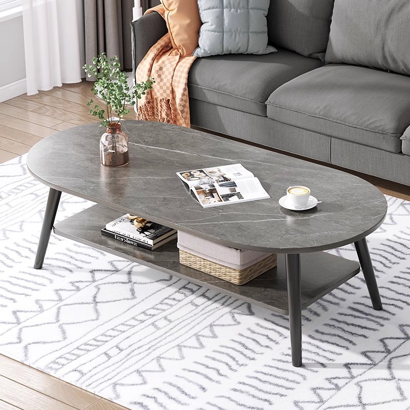 Mesa de té sala de estar doméstica pequeña casa moderna simple 2025 nueva casa de alquiler doble mesa de té pequeña mesa de dormitorio
